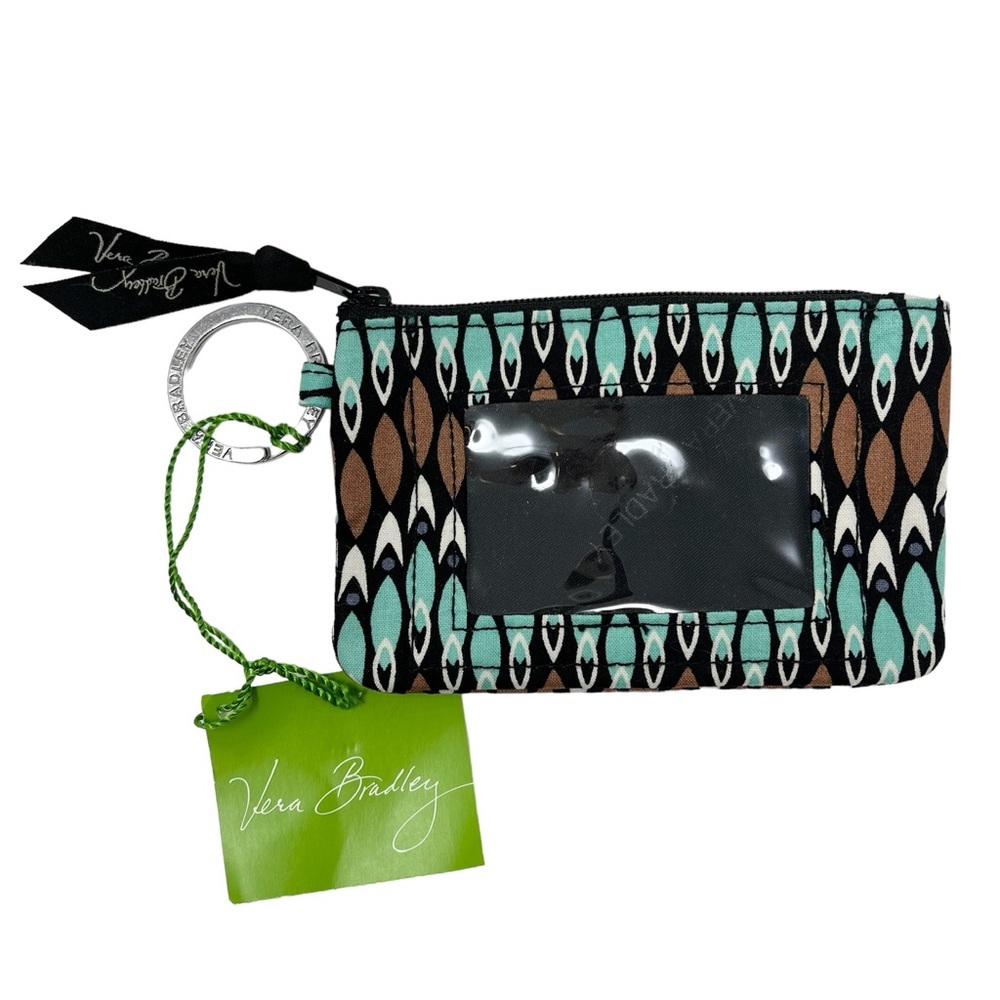 NWT Vera Bradley Zip ID Case Sierra Stream Pattern Wallet